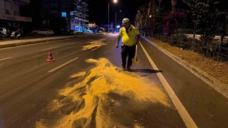 Trafik polisinden örnek davranış