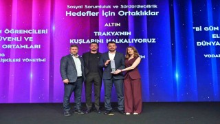 Trakyanın Kuşlarını Halkalıyoruz projesine ödül