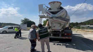 Turizm merkezlerinde beton mikserlere sıkı takip