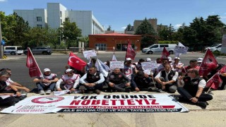 Üniversite idari personelinden YÖK önünde tayin-nakil çağrısı