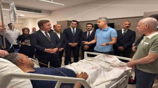 Vali Aydoğdu, Başkan Elçinin sağlık durumu hakkında bilgi aldı