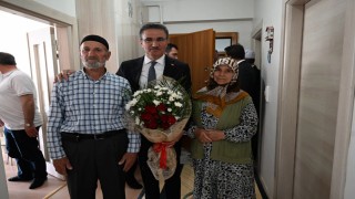 Vali Baruştan Narmanda şehit ailesi ve gaziye anlamlı ziyaret