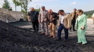 Vali Sözerden yol ve asfalt tesislerine yakın takip