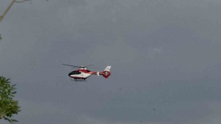 Vanda 57 yaşındaki hasta için helikopter ambulans havalandı
