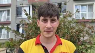Yağmur suyu borusuna sıkışan yavru kedi uzun uğraşlar sonrasında kurtarıldı