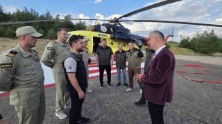 Yangın söndürme helikopteri Karabükte göreve başladı