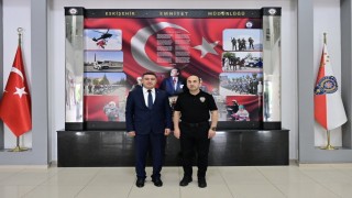 Yargıtaya atanan Başsavcı Karakülahtan Emniyet Müdürü Yılmaza veda ziyareti