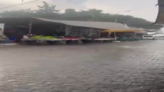 Yatağanda sağanak yağış etkili oldu