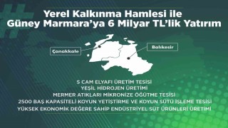 Yerel Kalkınma hamlesi ile Güney Marmaraya 6 milyar TLlik yatırım