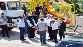 Yeşilyurt Belediyesinden Banazıya güneş enerjili çocuk parkı