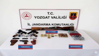 Yozgatta ruhsatsız silahlara el konuldu