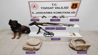 Yozgatta tarihi eser nitelikli obje ve silahlar ele geçirildi