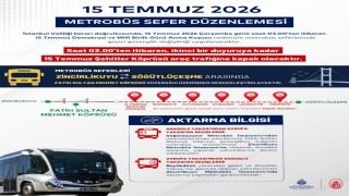 15 Temmuzda metrobüs seferlerinde yeni düzenleme: Metrobüsler FSM Köprüsünden geçecek