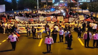 15 Temmuzun 10. yıl dönümünde Cumhurbaşkanlığı Külliyesine yürüyüş
