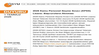 2026 Lisans KPSS başvuruları başladı