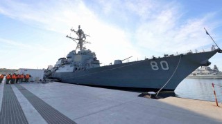 ABD Savaş Gemisi USS Roosevelt Mersin Limanına demirledi