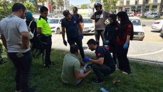Adıyamanda motosiklet devrildi: 1 yaralı
