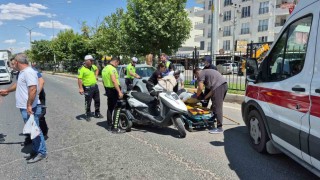 Adıyamanda otomobille motosiklet çarpıştı: 1 yaralı