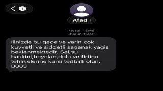 AFAD'dan vatandaşa beklenen yağışa karşı tedbirli olun mesajı