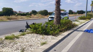 Ağaca çarpan motosikletin sürücüsü yaşam mücadelesini kaybetti