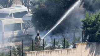 Ağaçlık alanda çıkan yangın büyümeden söndürüldü