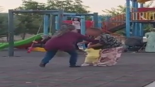 Ağlayan çocuğu sakinleştirmeye çalışan engelli kadın dayak yedi