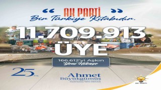 AK Parti 11 milyon 709 bin 913 üyeye ulaştı