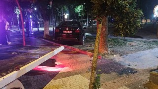 Alkollü aday sürücü kaldırıma çıktı, ehliyetine el konuldu