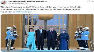 Almanya Şansölyesi Friedrich Merzden Türkçe teşekkür paylaşımı