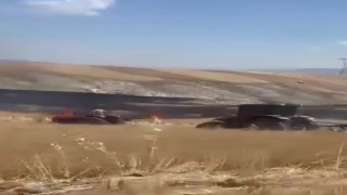 Ankara'da ekili arazide yangın