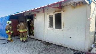 Antakyada konteyner kentte çıkan yangın kontrol altına alındı