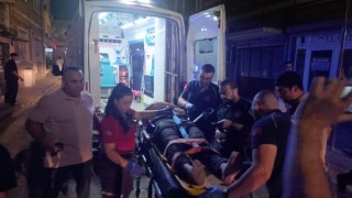 Araması olan şahsın, gözaltına alınacağı sırada kaçışı kamerada