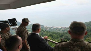 Artvin Valisi Ergünden Gürcistan sınır karakollarında denetim