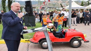 Asarlık Trafik Eğitim Parkurunda her gün 50 çocuk kuralları öğreniyor