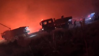 Ateş savaşçılarının mücadelesi aksiyon kamerasına yansıdı