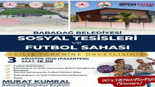 Babadağ Belediyesi Sosyal Tesisleri ve Futbol Sahası açılışına sayılı günler kaldı