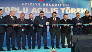 Bakan Çiftçi Aziziyede toplu açılışlara katıldı