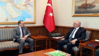 Bakan Güler, İtalyanın Ankara Büyükelçisi Manzoyu kabul etti