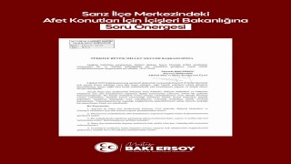 Baki Ersoydan Sarızdaki afet konutları için soru önergesi