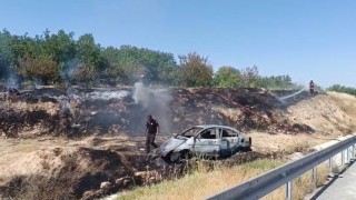 Bariyerlere çarpan otomobil alev almıştı: Ağır yaralanan sürücü hayatını kaybetti