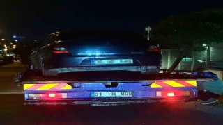 Başakşehirde polisin nefes kesen kovalamacası kameraya yansıdı