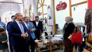 Başkan Bozkurt, Tarihi Bedestende kadın girişimciler ve esnafla buluştu