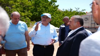 Başkan Er ve Bozkurt, Darendede yol çalışmalarını inceledi