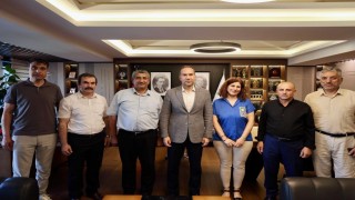 Başkan Özdemire UCLG üyeliği sonrası tebrik ziyaretleri sürüyor