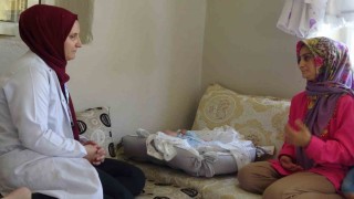 Batmanda sağlık ekiplerinden anlamlı çalışma: Gebe ve lohusalara evde şefkat eli
