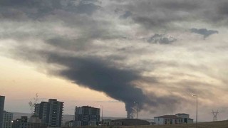 Batman'da ulusal market zincirinin ana dağıtım deposunda büyük yangın