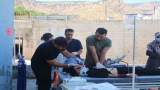 Baykan Devlet Hastanesinde HAP saha tatbikatı gerçekleştirildi