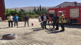 Belen ve Reyhanlıda temel yangın eğitimi verildi