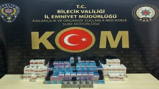 Bilecikte 590 paket kaçak sigara ele geçirildi