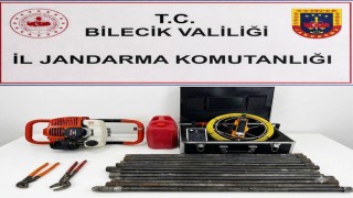 Bilecikte kaçak sondaj yapan 3 şahıs suçüstü yakalandı